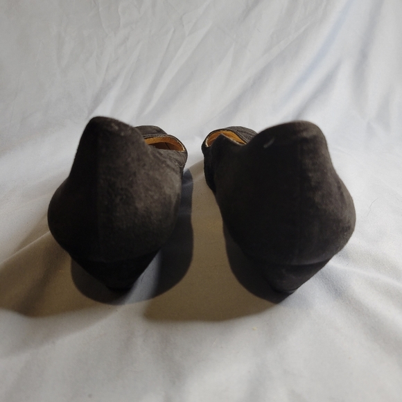 Amalfi women's black suede leather loafers - Picture 8 of 16